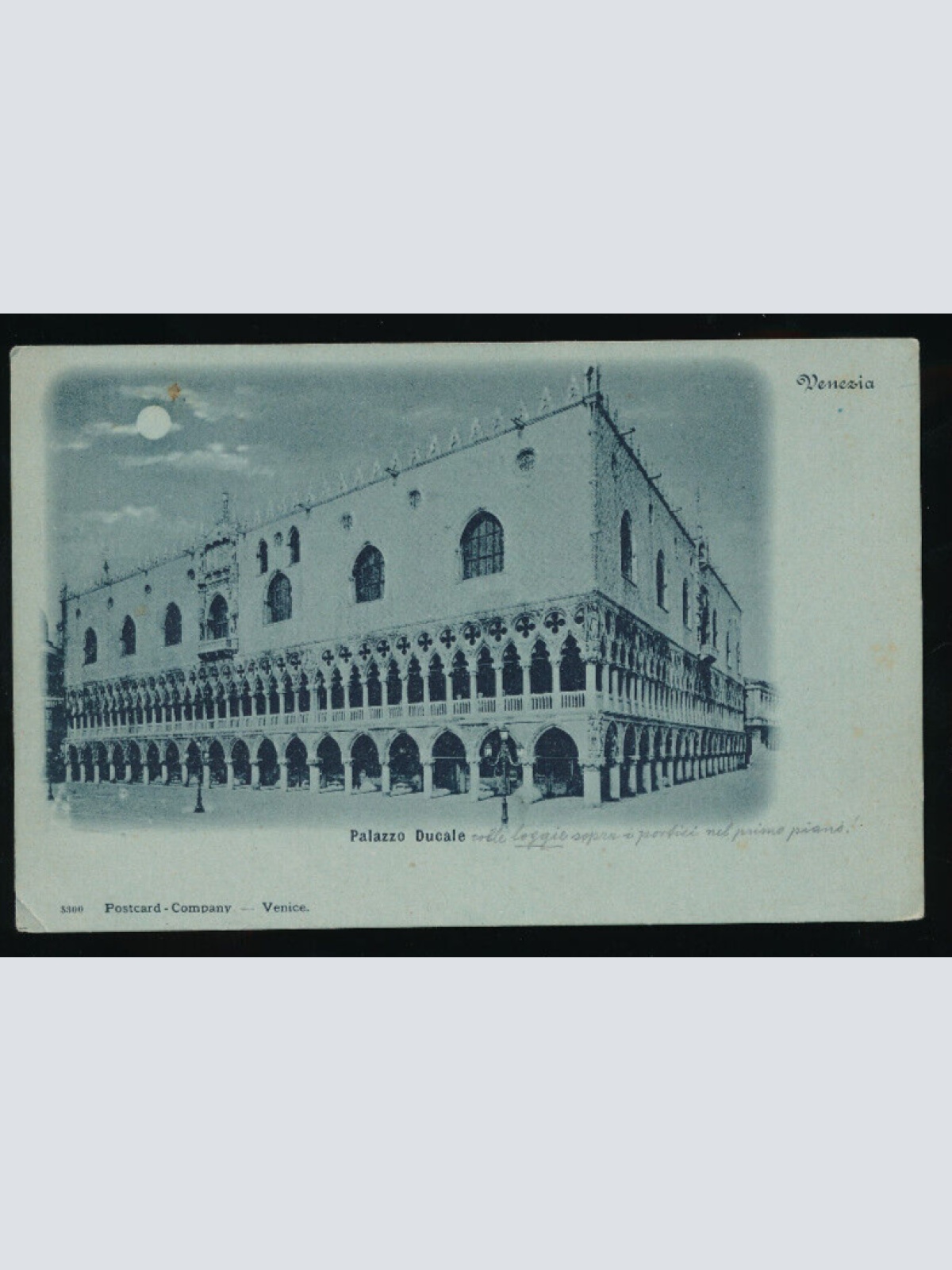 Mondschein-Karte aus Venezia Palazzo Ducale Italien (4936)