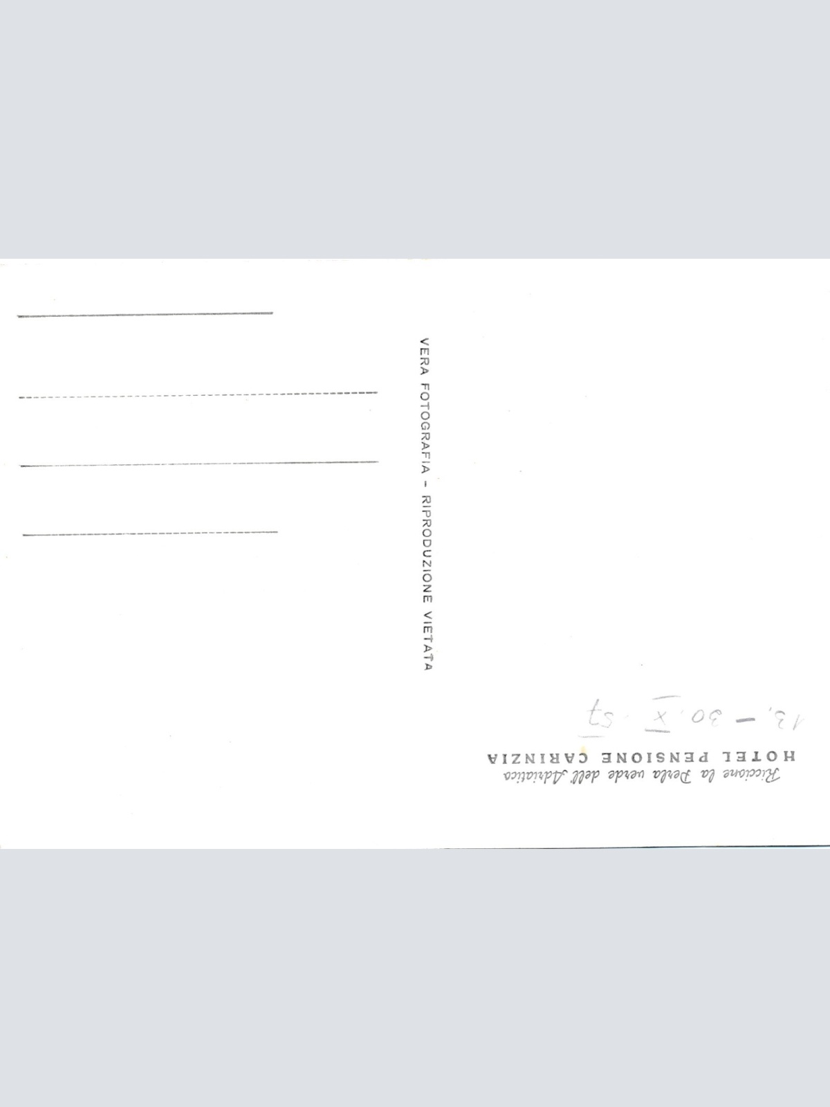 AK, Riccione, Hotel Pensione Carinzia, Italien (S1013)