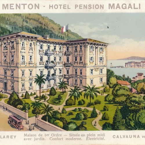 AK, Menton - Hotel Pension Magali, Frankreich (S733)
