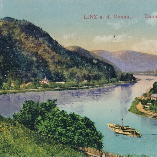 AK, Linz an der Donau, Donaupartie, Oberösterreich (S734)
