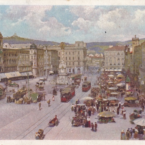 AK, Linz an der Donau, Kaiser Franz Josef-Platz, Oberösterreich (S736)