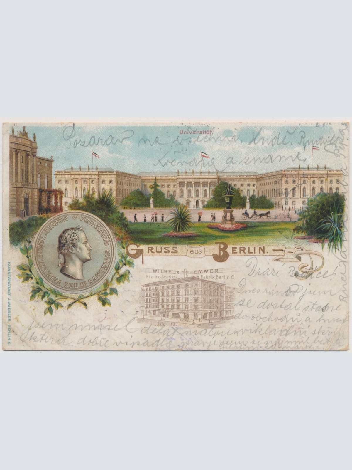 AK, Gruß aus Berlin, Universität (S719)