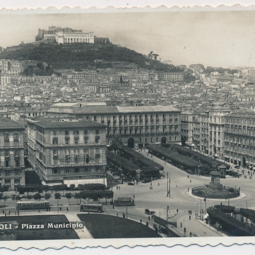 AK, Napoli - Piazza Municipio, Italien (S679)