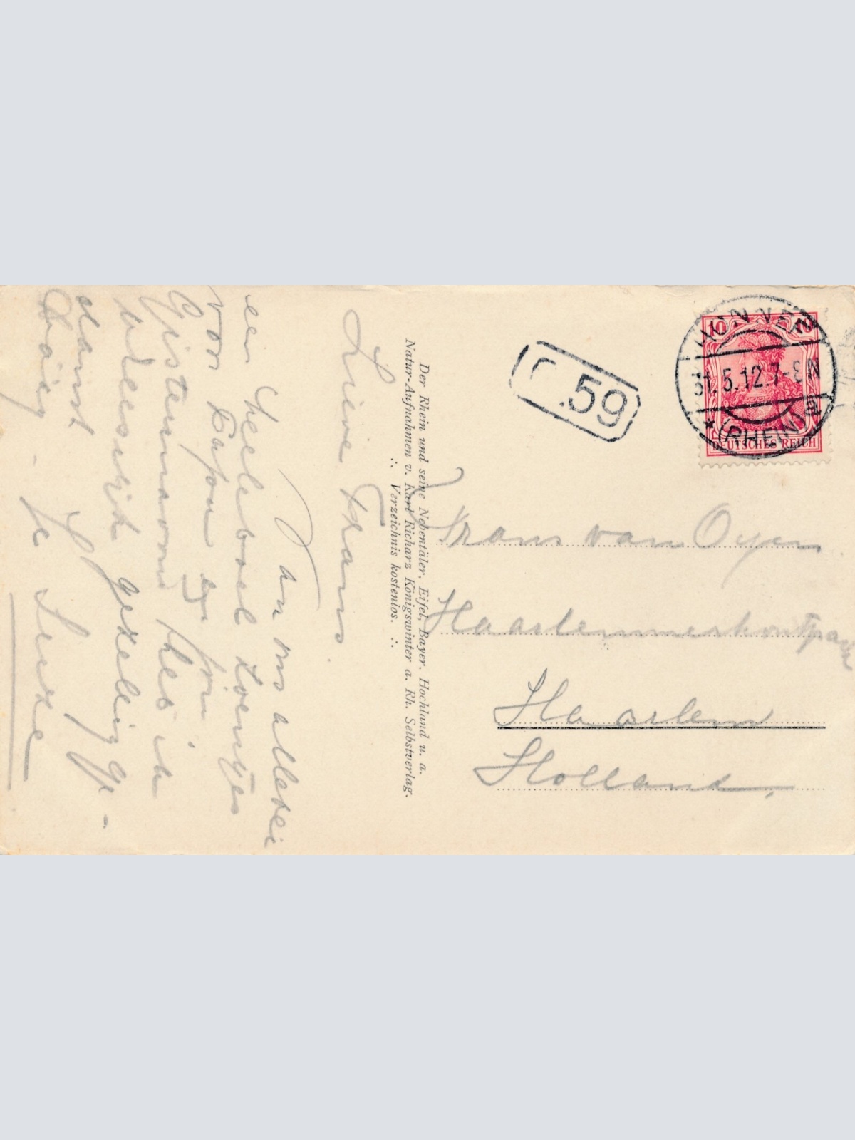 AK, Honnef, Partie an der Insel Grafenwerth, Nordrhein-Westfalen (S988)