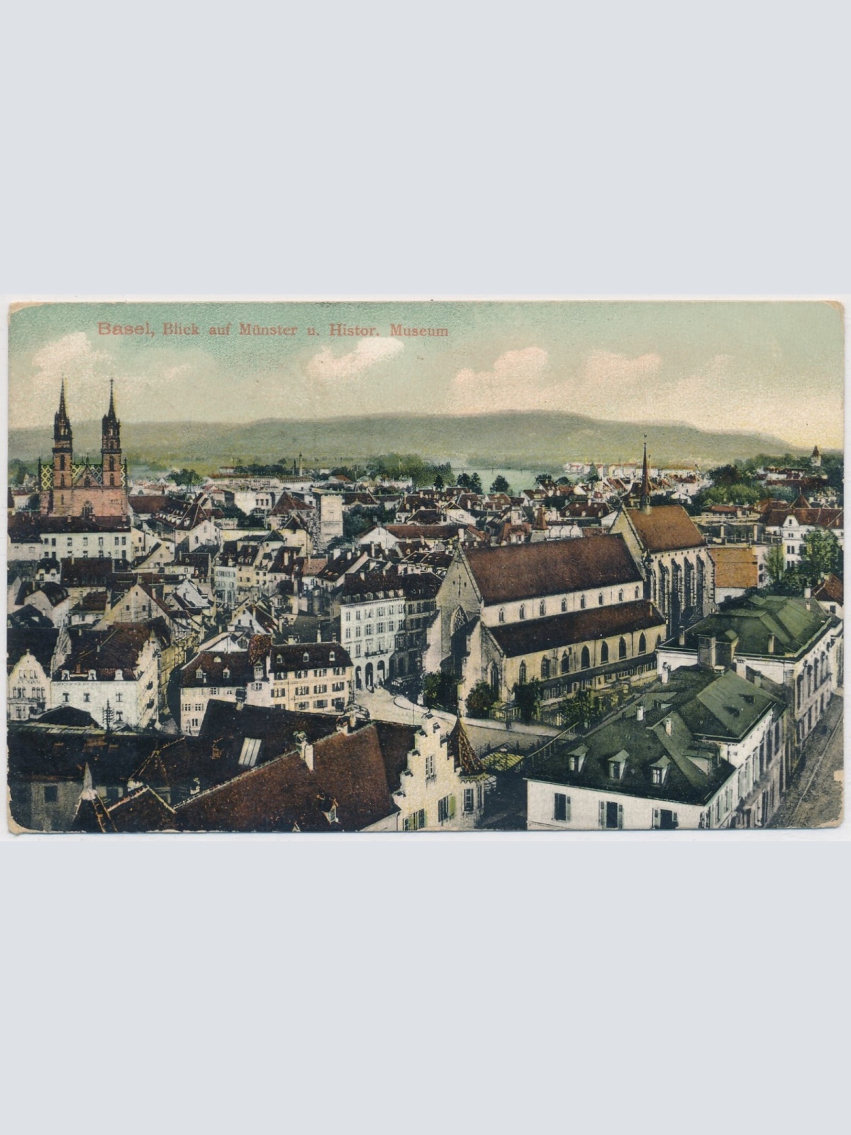 AK, Basel, Blick auf Münster u. Histor. Museum (S693)