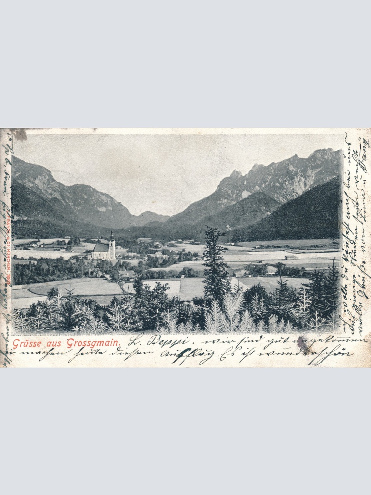 AK, Grüße aus Großgmain, Salzburg (S695)