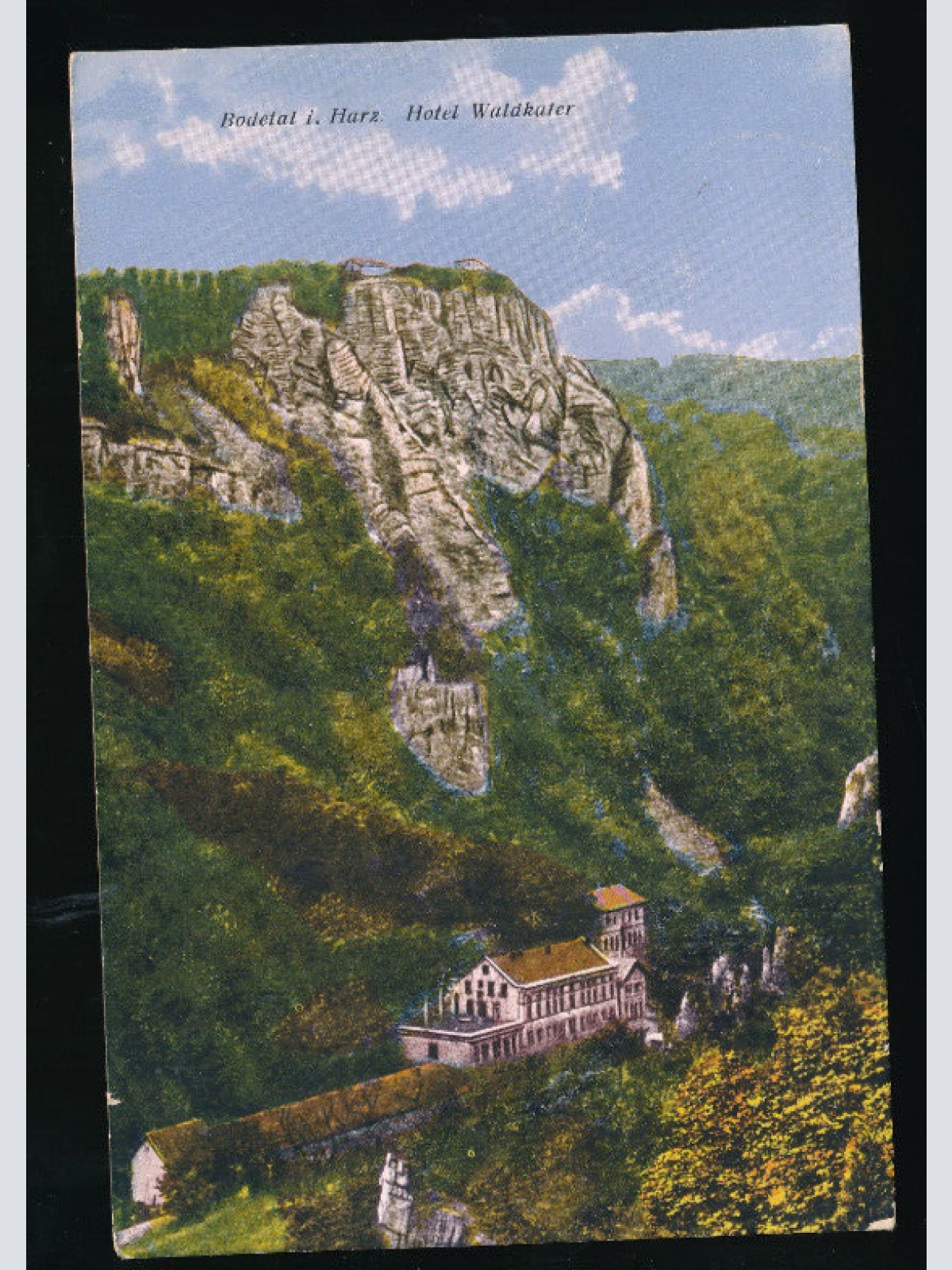 AK aus Bodental i. Harz Hotel Waldkater Sachsen Anhalt (5197)