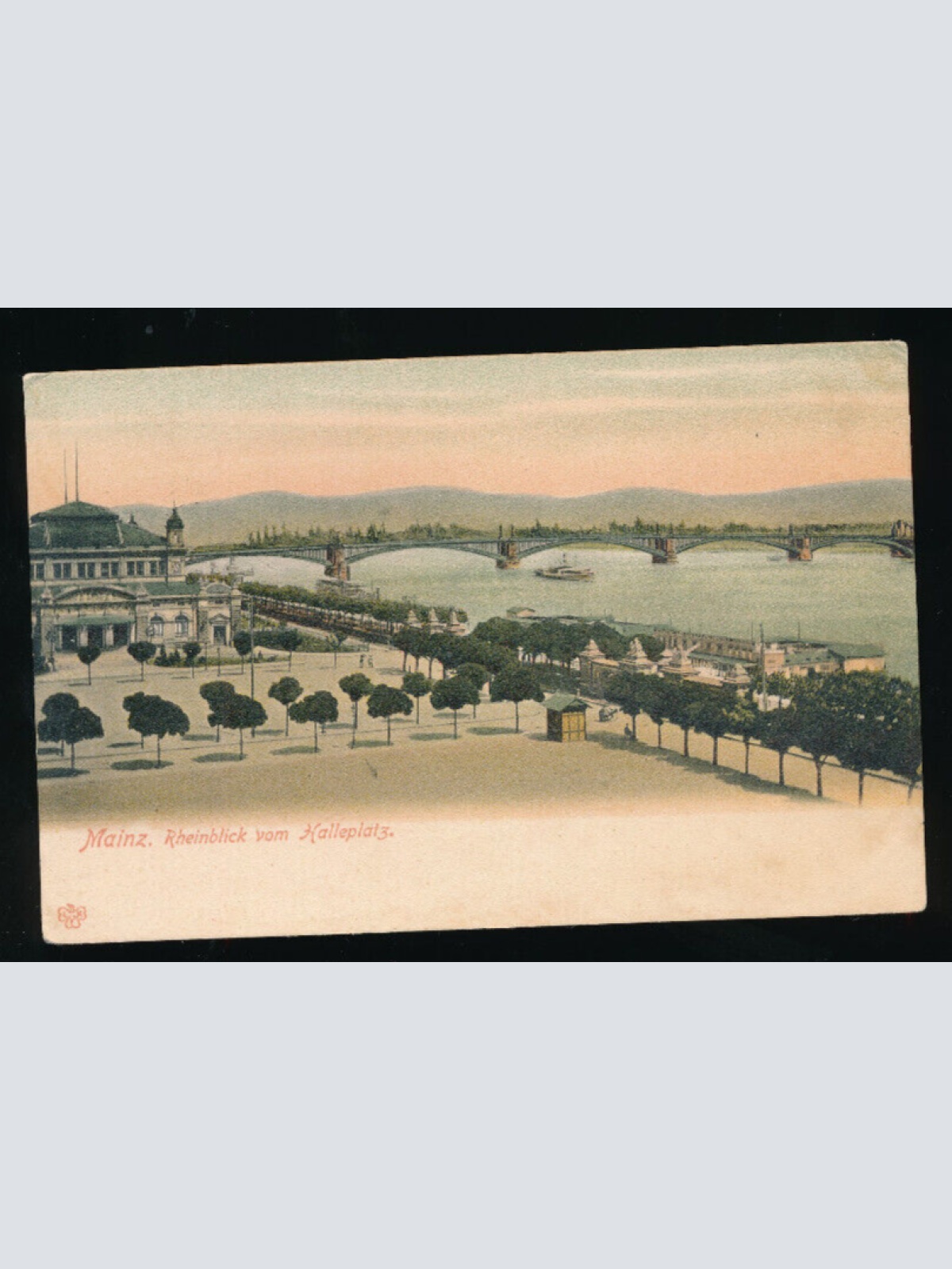 AK aus Mainz mit Dampfer Rheinland - Pfalz  (5192)