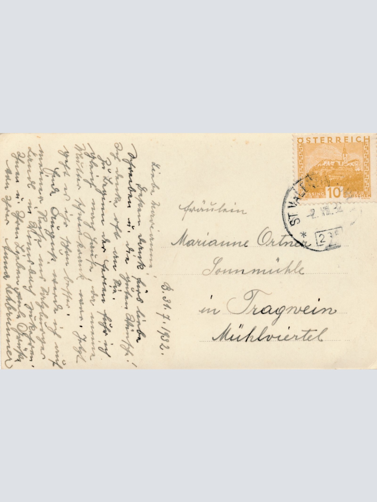 AK, Baumgartenberg, Oberösterreich (S1077)