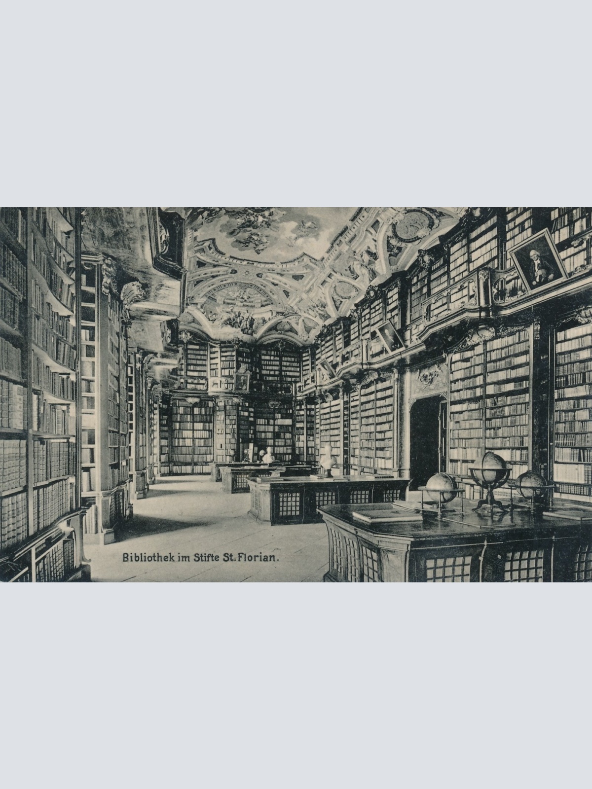 AK, Bibliothek im Stifte St. Florian, Oberösterreich (S1084)