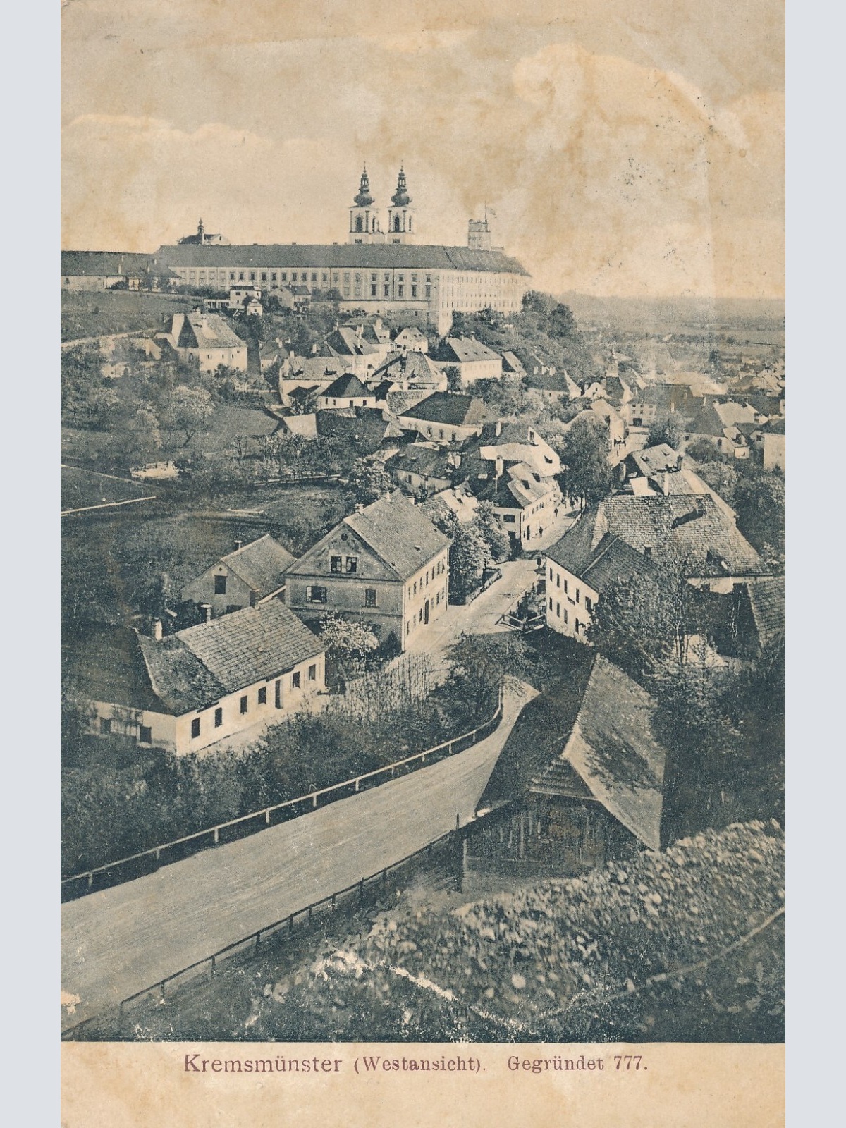 AK, Kremsmünster, Westansicht, Oberösterreich (S1068)