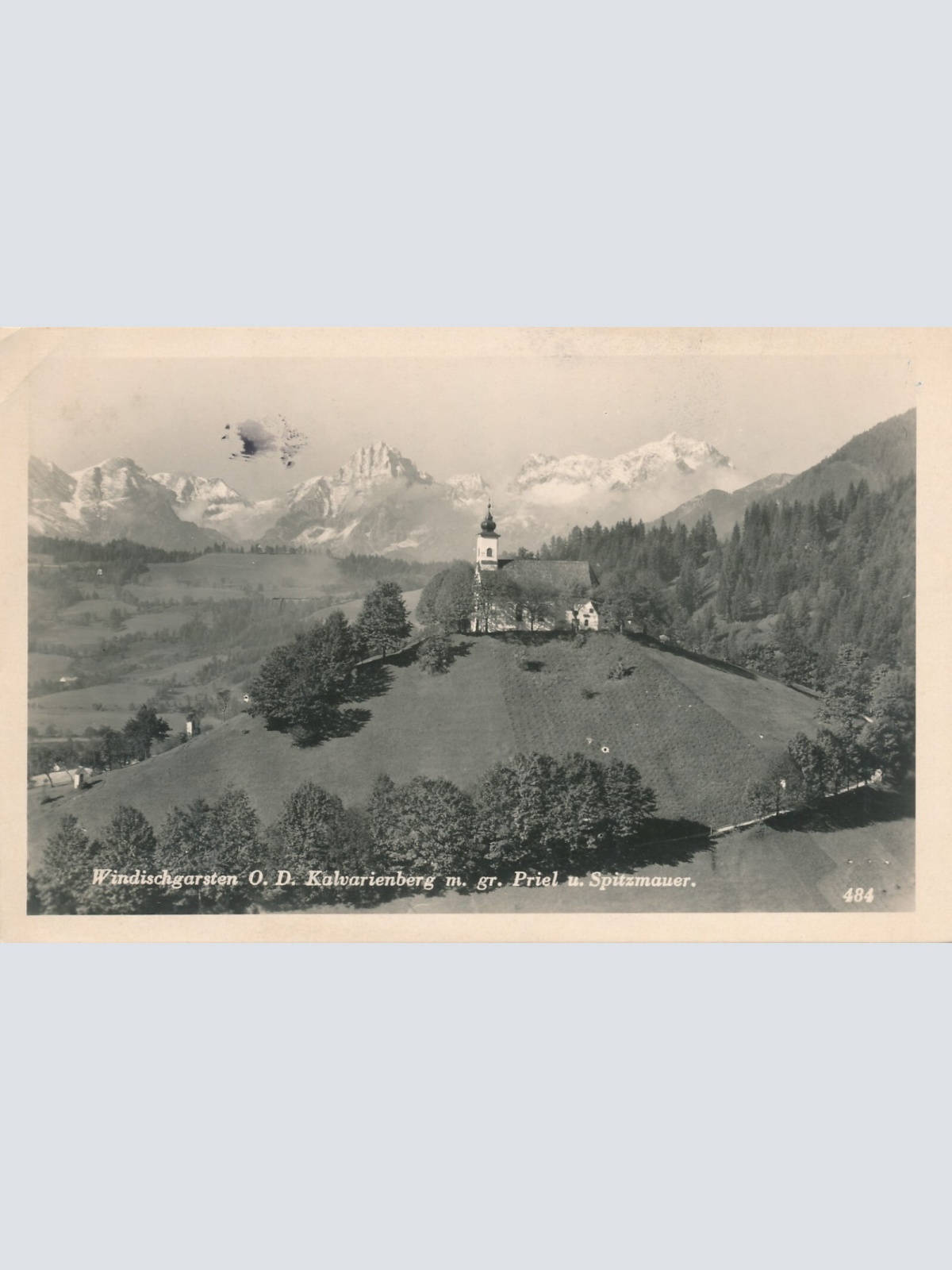 AK, Windischgarsten O. D. Kalvarienberg m. gr. Priel, Oberösterreich (S1069)