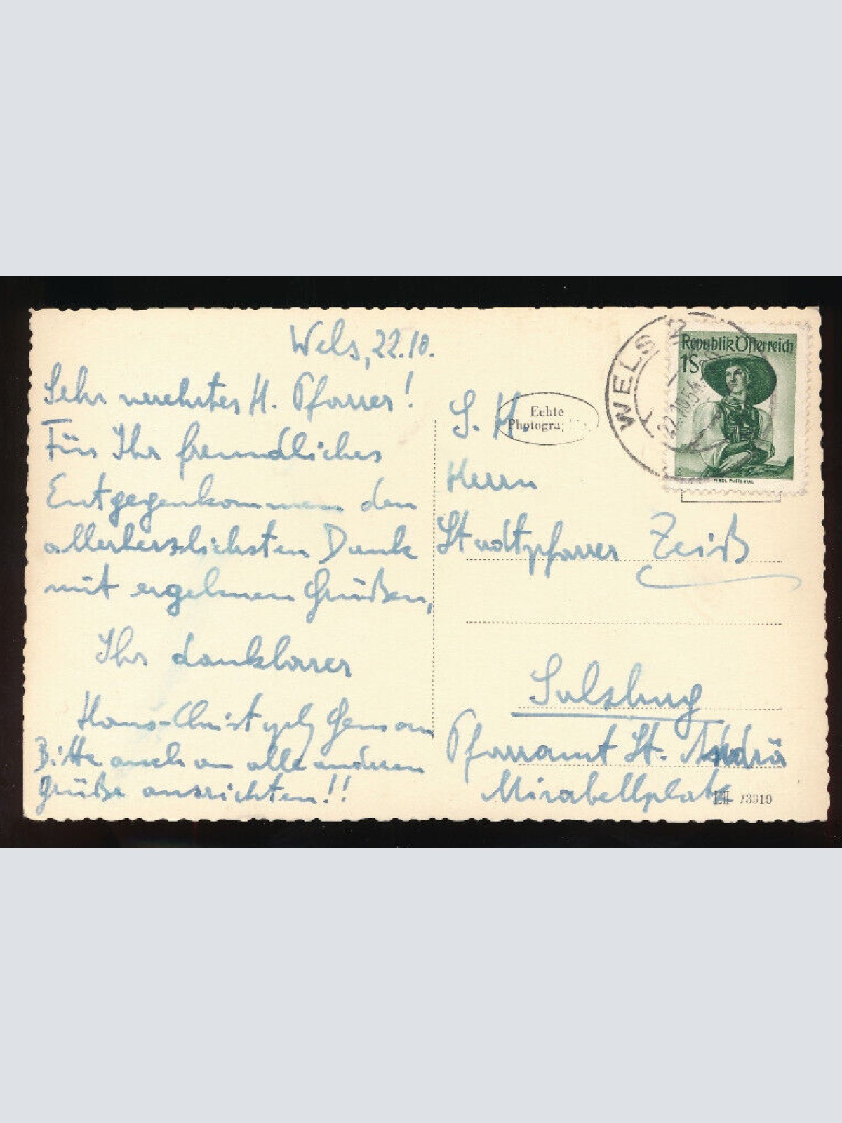 AK aus Wels Herz Jesu Kirche und Krankenhaus Oberösterreich (5255)