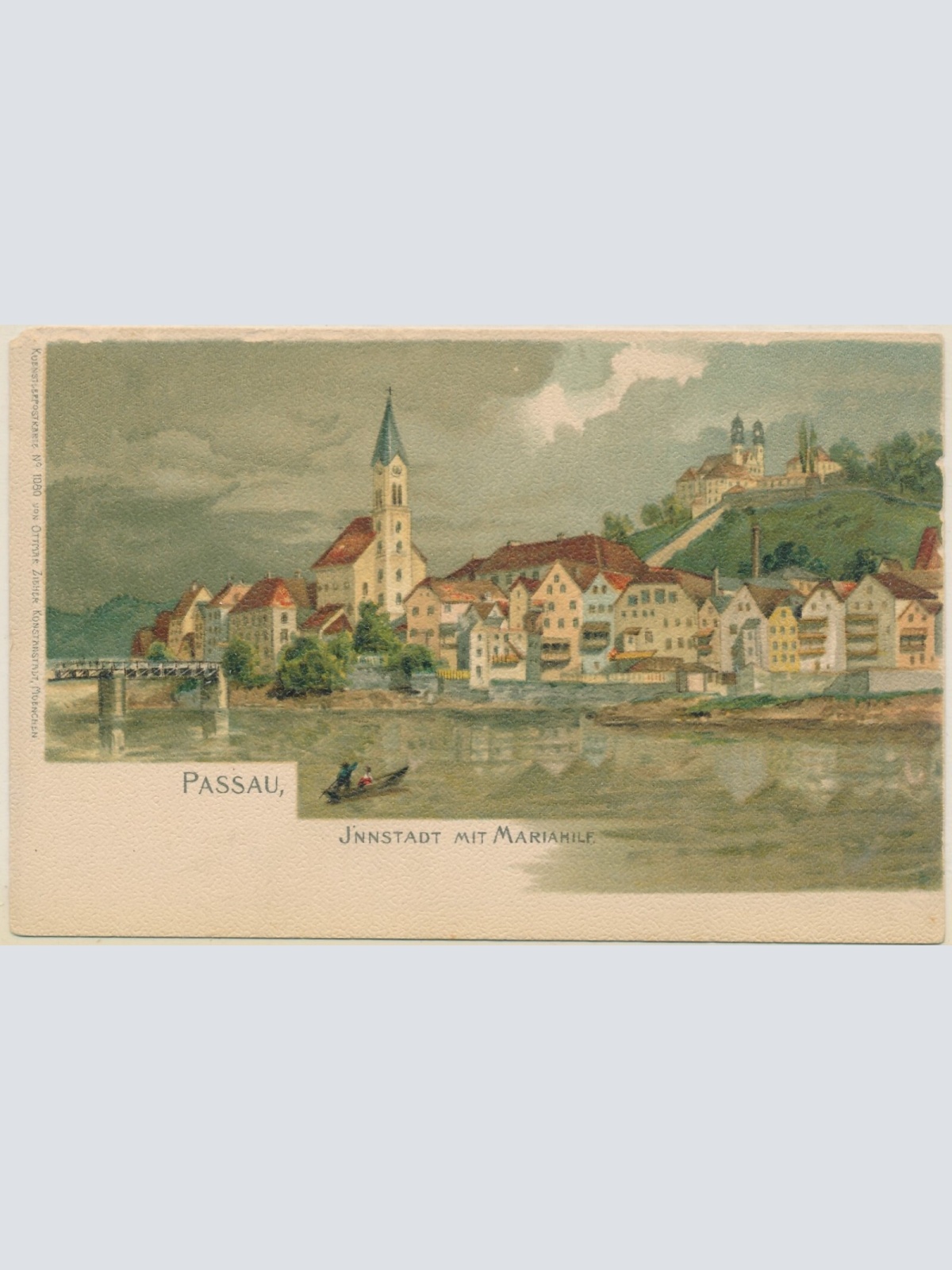 AK, Passau, Innstadt mit Mariahilf, Bayern (S706)