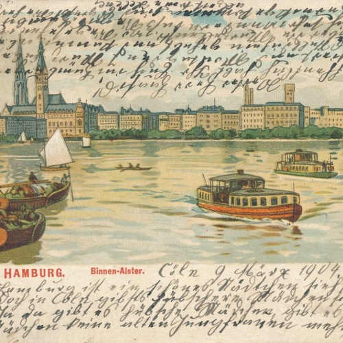 AK, Hamburg, Binnen-Alster, Deutschland (S705)