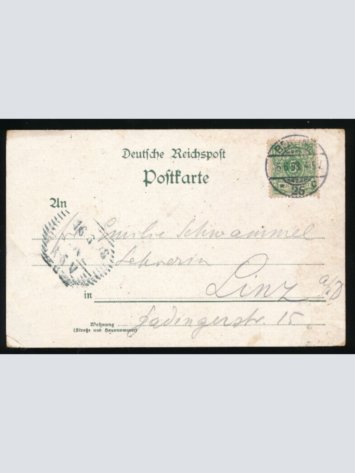 Litho - Karte gruss aus Berlin mit Reichtags-Gebäude Berlin (5165)