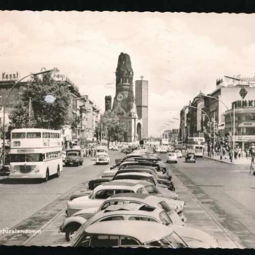 AK aus Berlin Kurfürstendamm Oldtimer Alte Autos Berlin (5171)