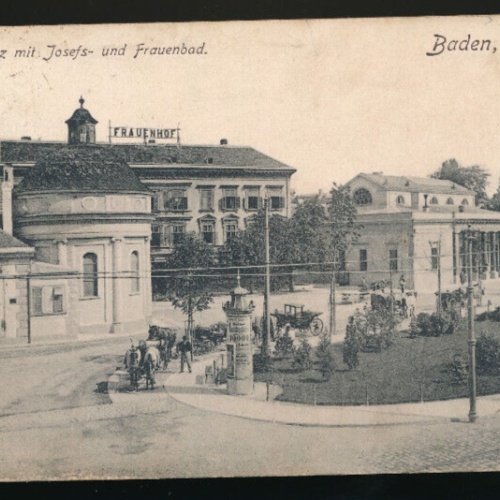 AK aus Baden Josefsplatz Niederösterreich (5159)