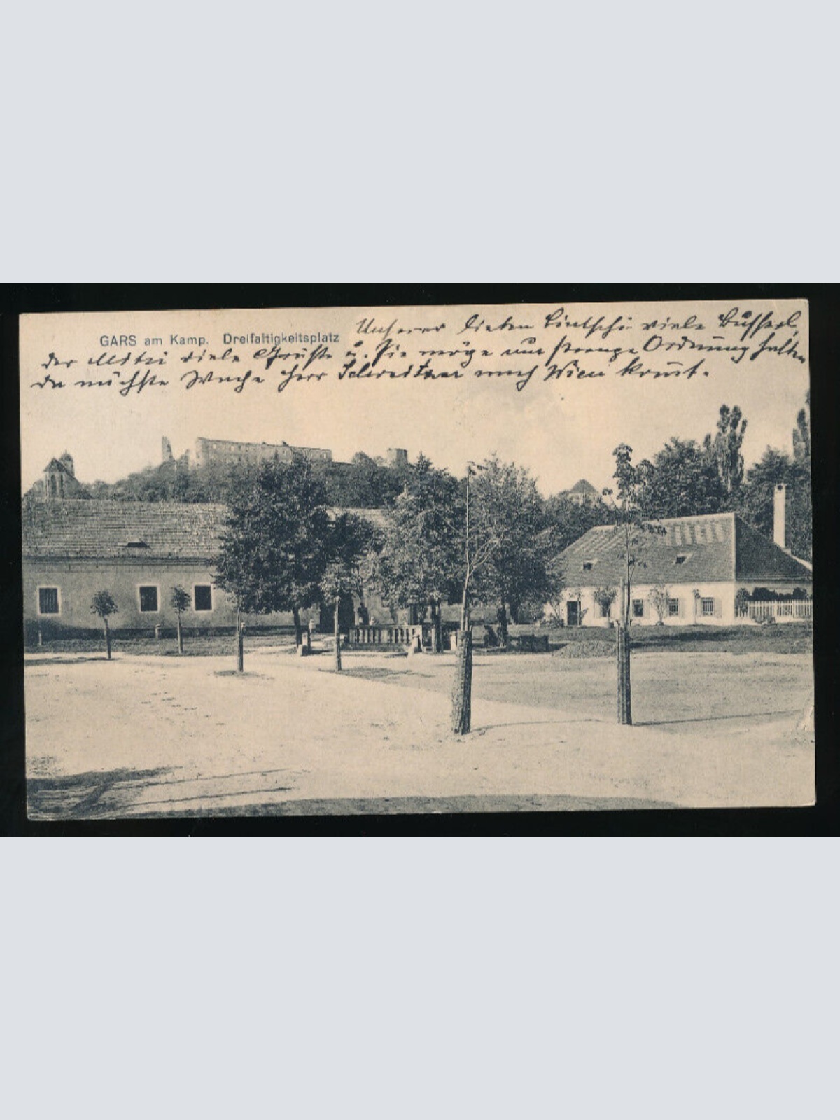 AK aus Gars am Kamp Dreifaltikeitsplatz Niederösterreich (5160)
