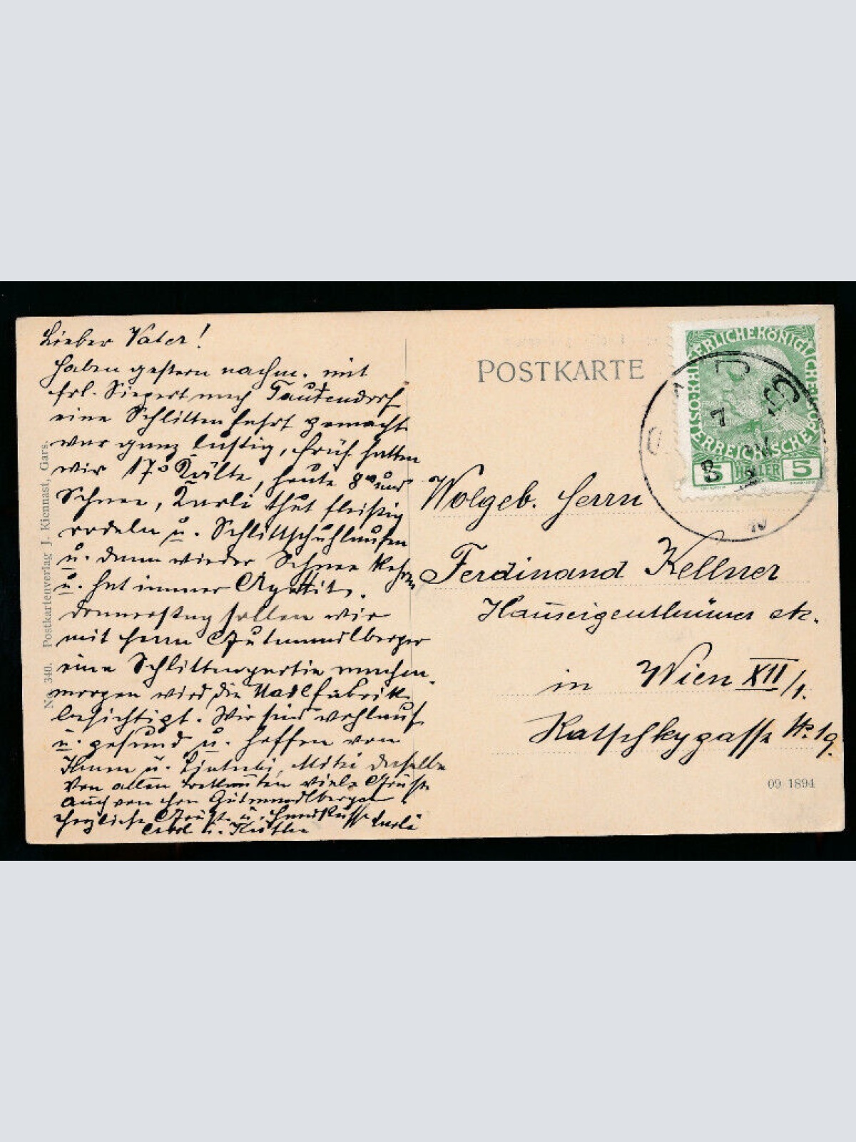 AK aus Gars am Kamp Dreifaltikeitsplatz Niederösterreich (5160)