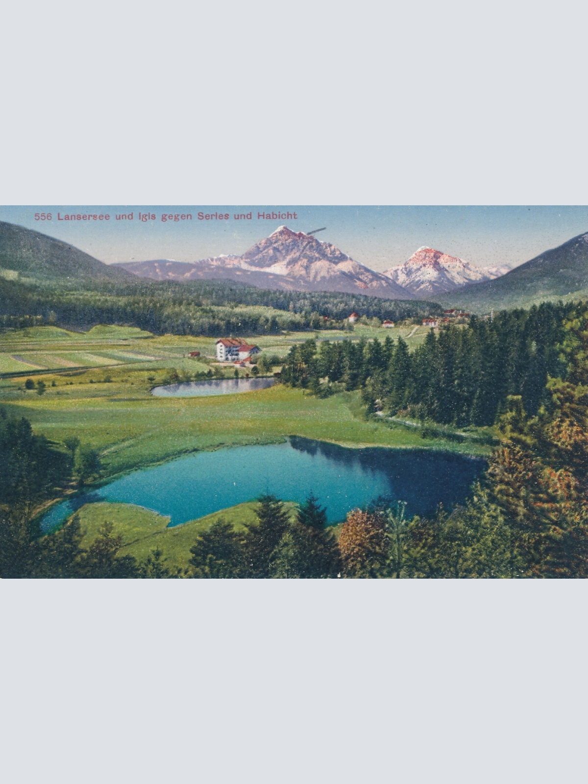 AK, Tirol, Lansersee und Igis gegen Series und Habicht (S963)