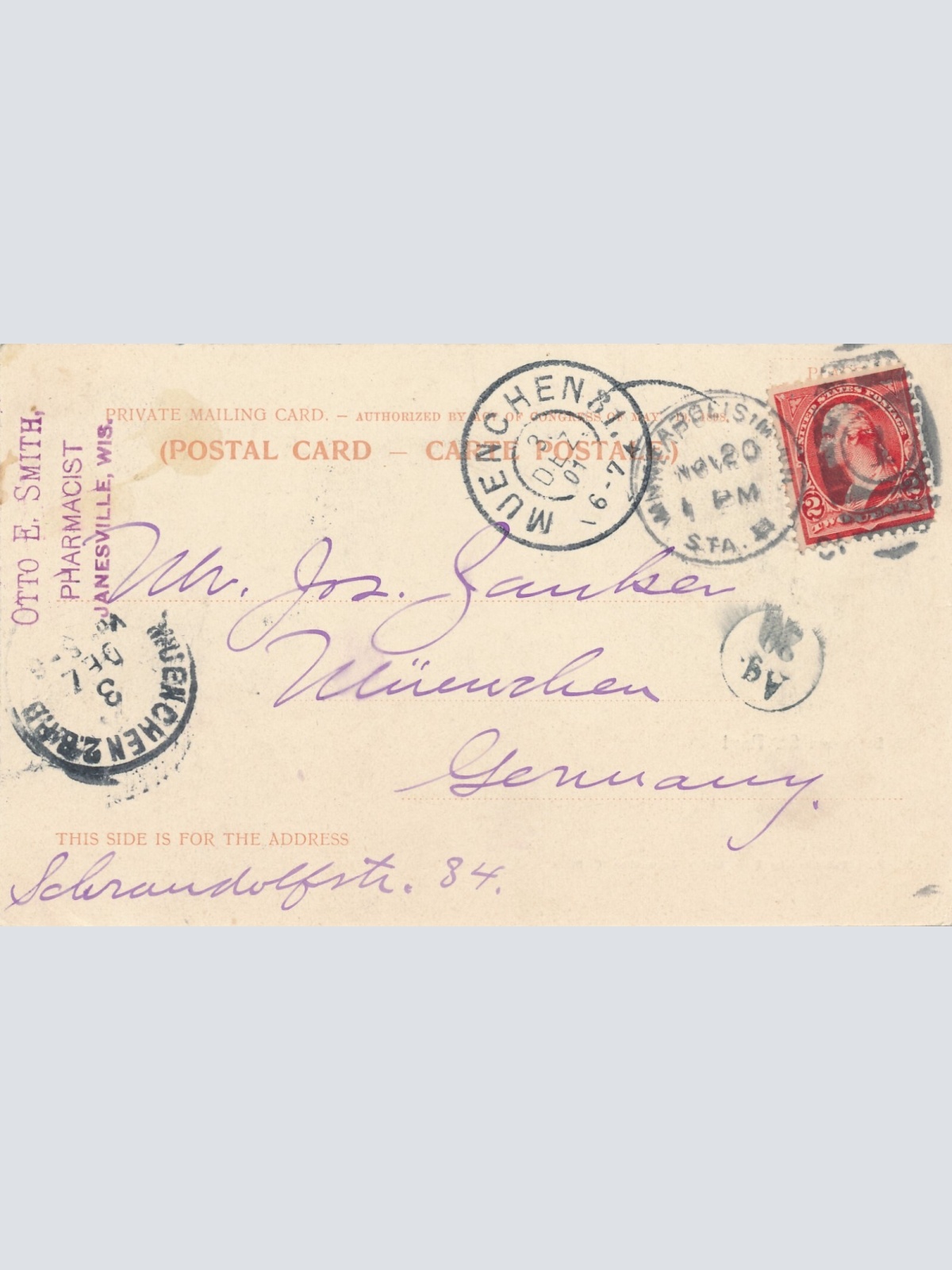 AK, Panorama St. Paul, Brücke, USA (S957)