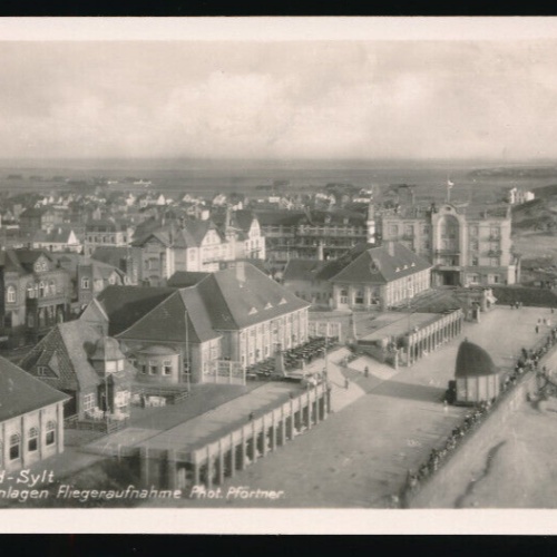 AK aus Sylt Strandanlagen . Fliegeraufnahme Schleswig - Holstein (5440)