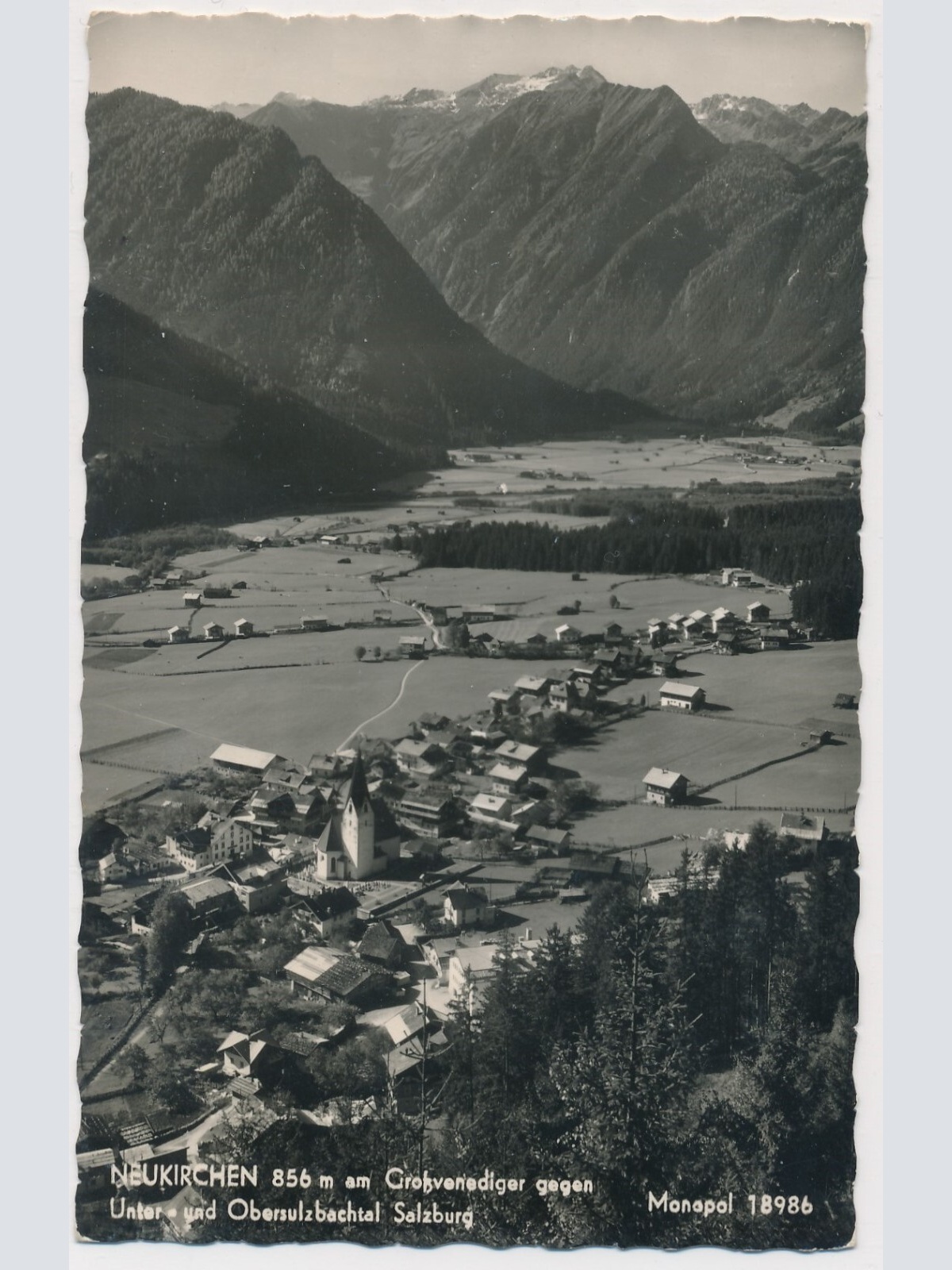 AK, Neukirchen am Großvenediger gegen Unter- und Obersulzbachtal (S912)