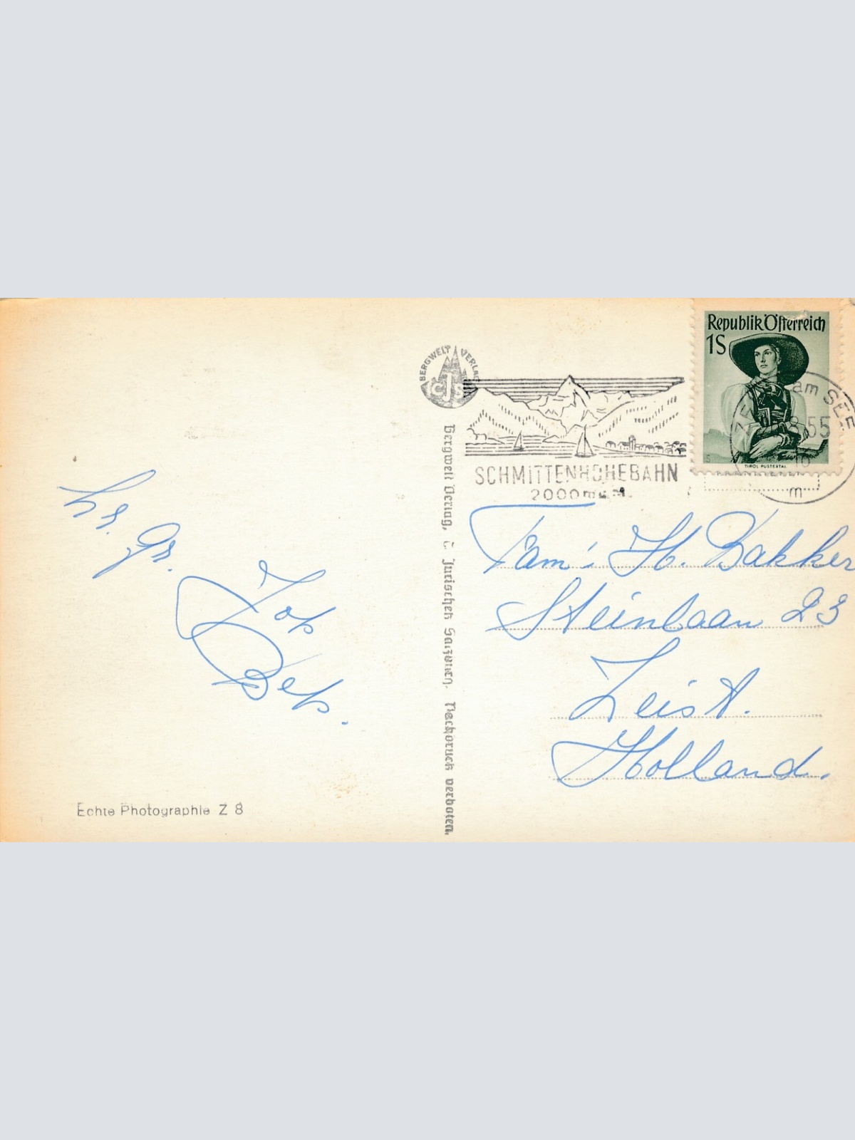 AK, Bergstadt Zell am See g. d. Steinerne Meer, Salzburg (S915)