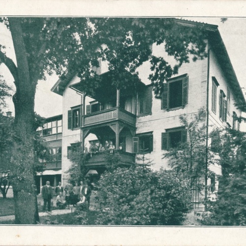 AK, Lehrerheim Weyregg am Attersee: Parkansicht, Oberösterreich (S940)