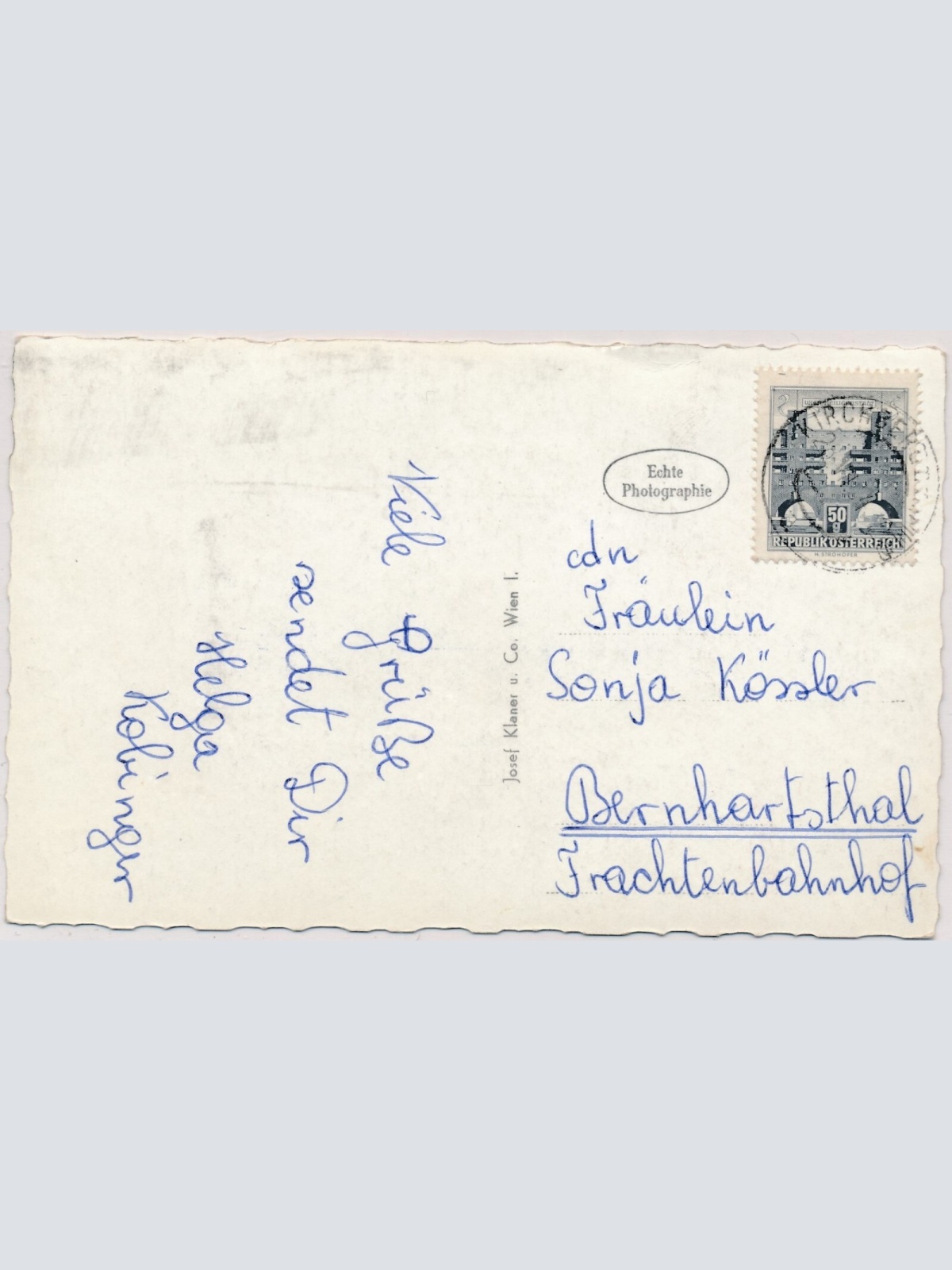 AK, Sommerfrische Schönfeld an der Wild, Niederösterreich (S1105)