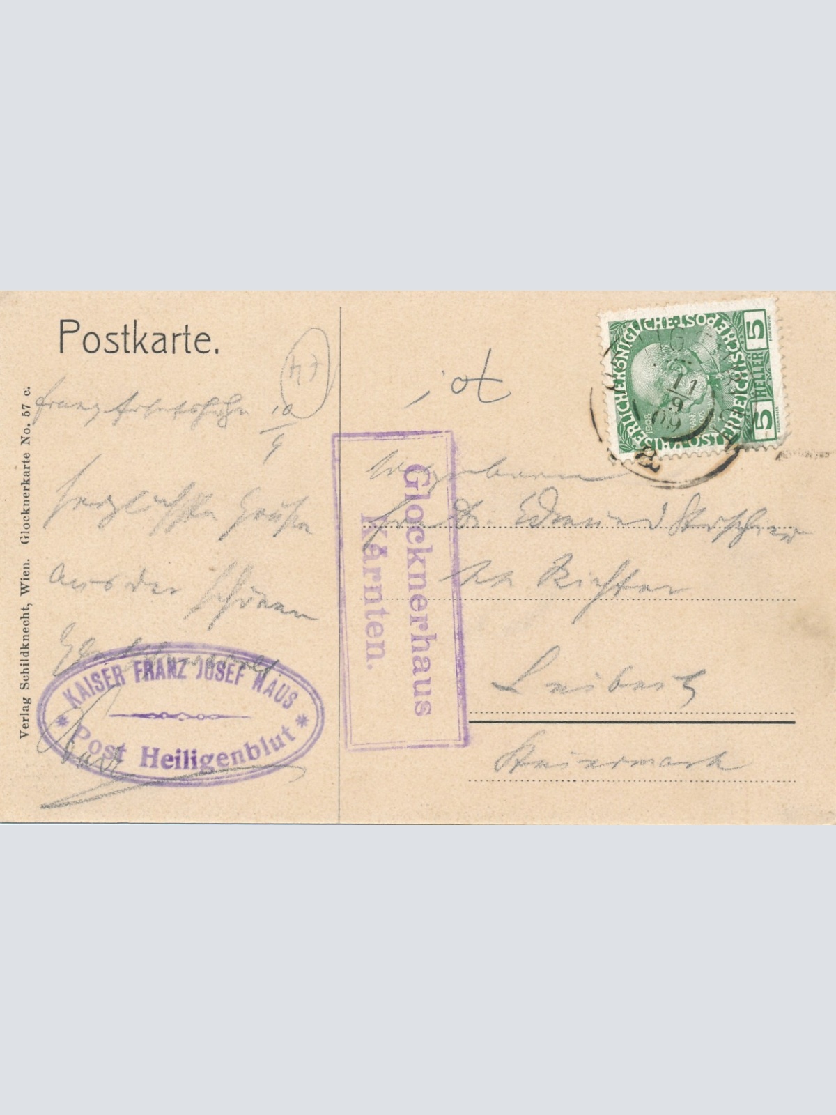 AK, Franz Josefhaus gegen Großglockner, Kärnten (S1108)