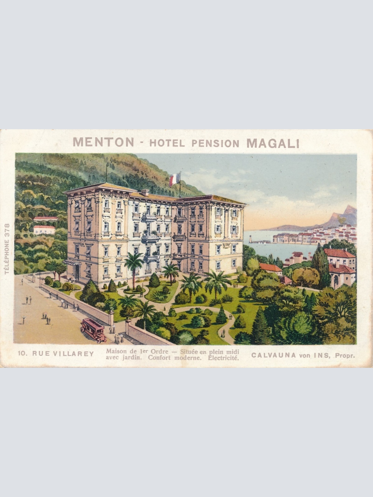 AK, Menton - Hotel Pension Magali, Frankreich(S931)