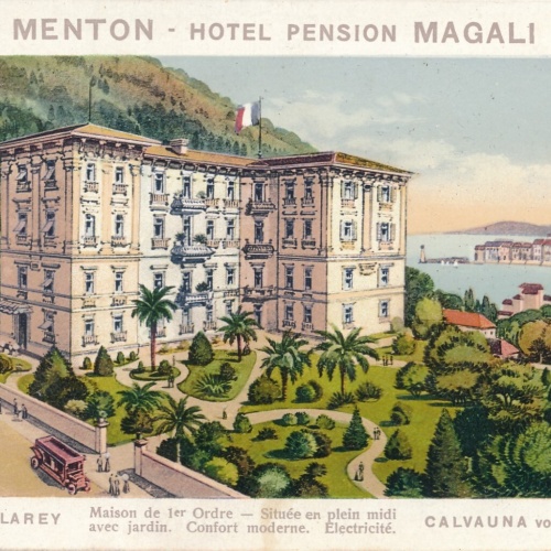 AK, Menton - Hotel Pension Magali, Frankreich(S931)