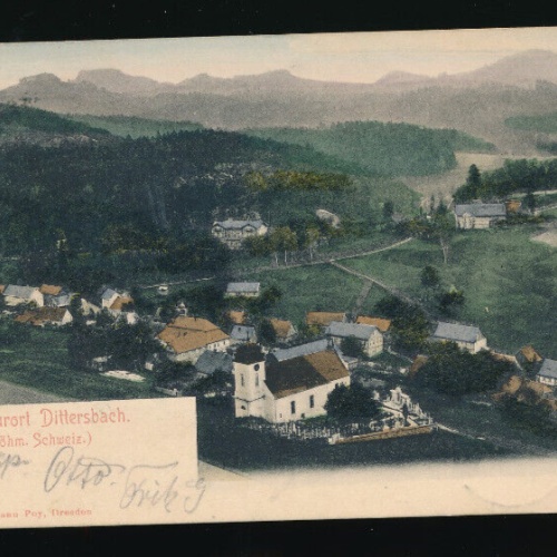 AK aus Dittersbach bei Böhm Kamnitz Tschechoslowakei (5415)