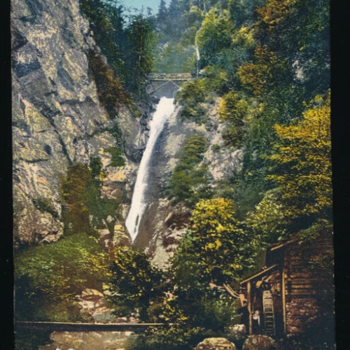 AK aus Bischofshofen mit Wasserfall Salzburg (5428)