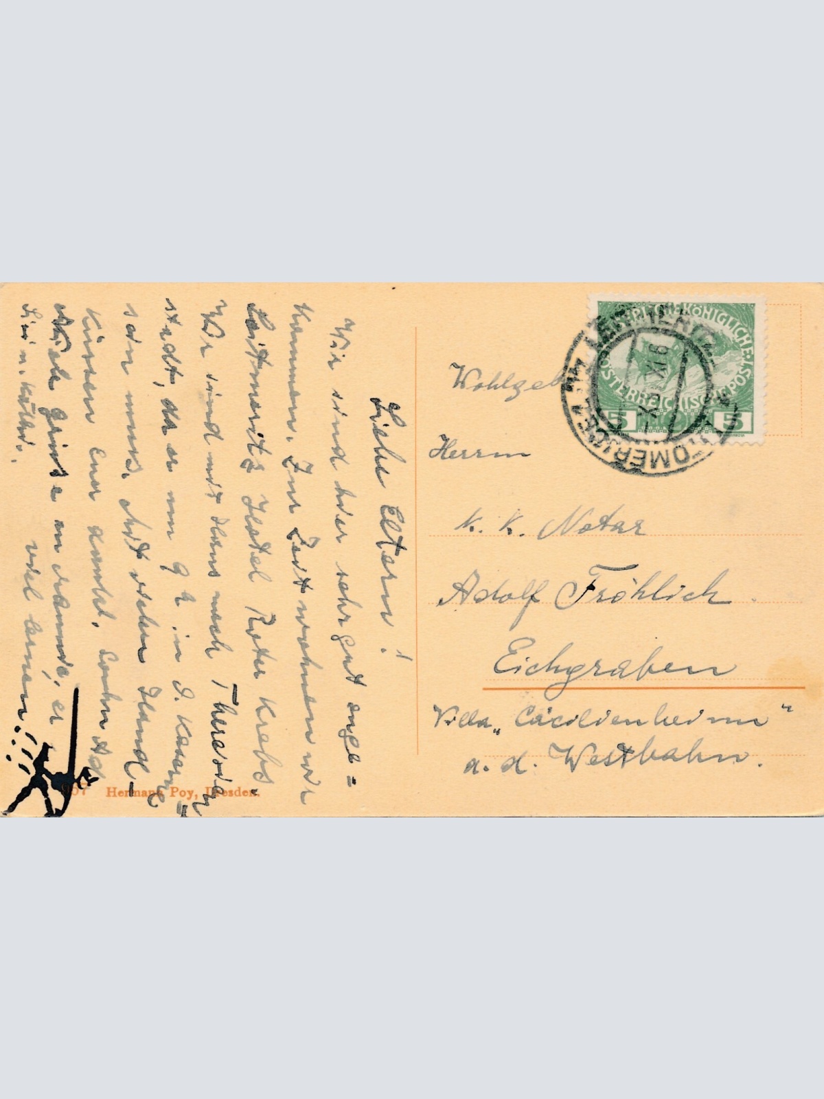 AK, Leitmeritz a. E. Stadtplatz, Tschechien (S1215)