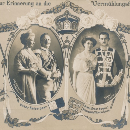 AK, Zur Erinnerung an die Vermählungsfeier, Unser Kaiserpaar (S1209)