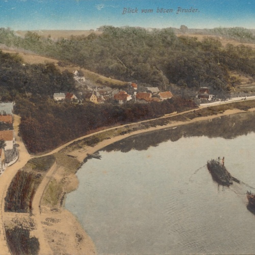 AK, Diesbar-Seußlitz, Blick vom bösen Bruder, Sachsen (S1243)