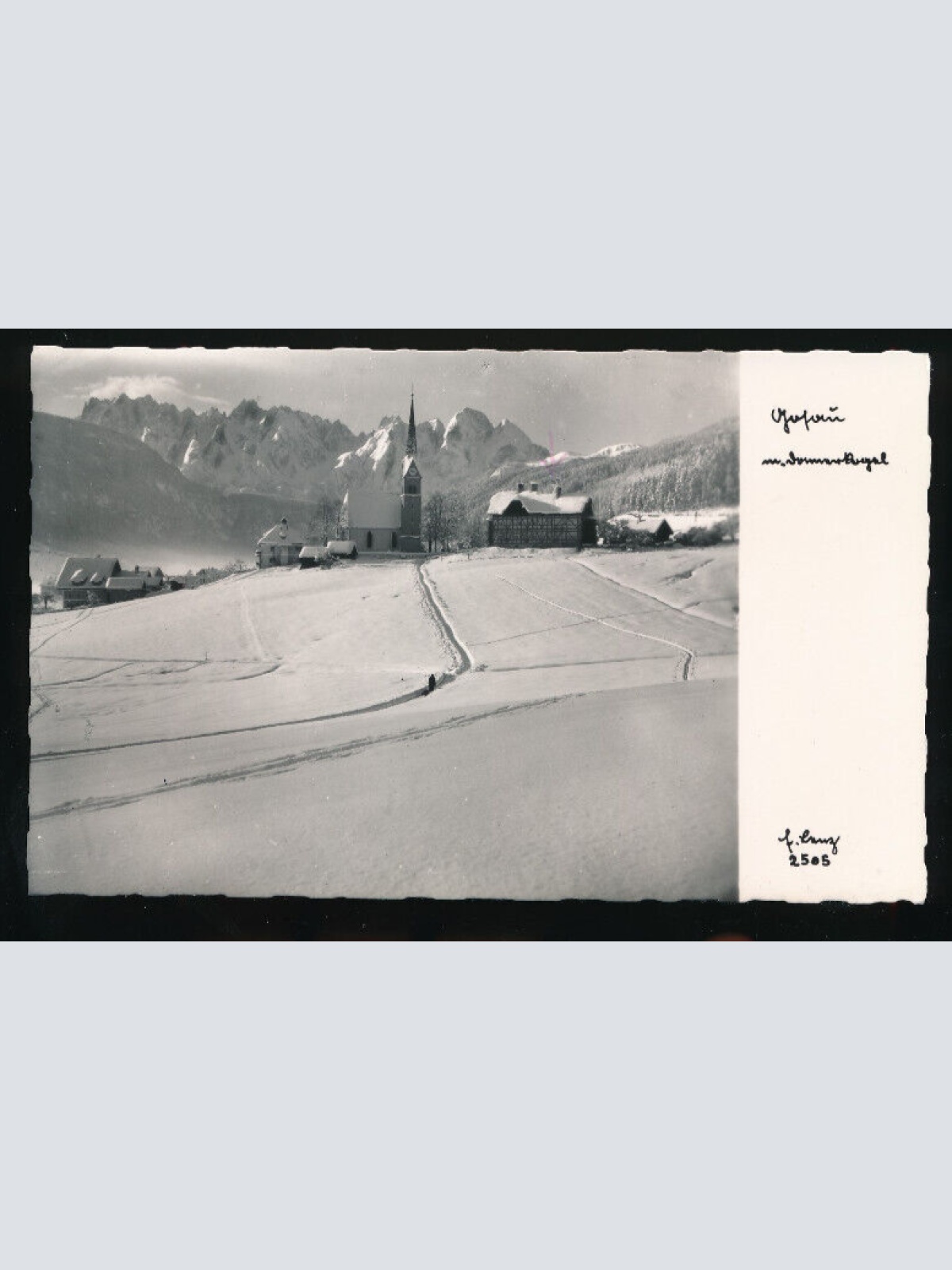 AK aus Gosau Winterkarte Oberösterreich (5490)