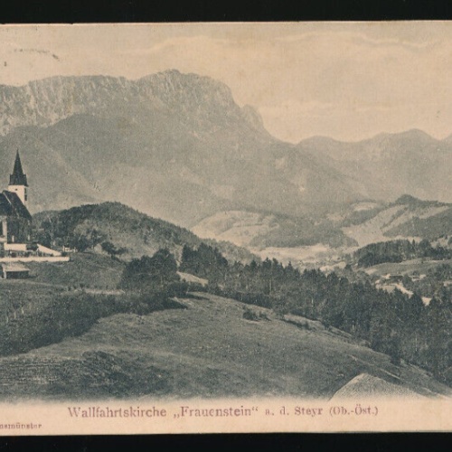 AK aus Frauenstein mit Wallfahrtskirche Oberösterreich (5494)