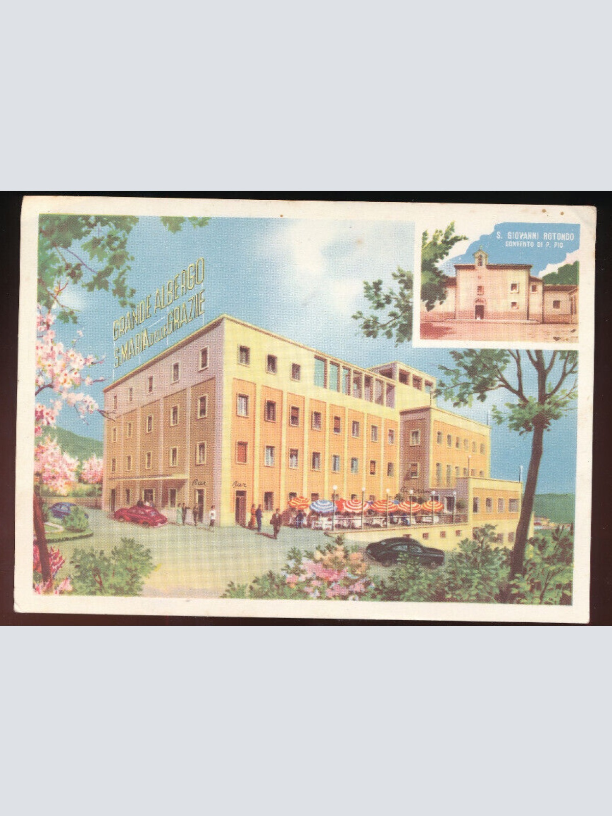AK aus Grande Albergo mit Ristaurante S. Maria Delle Grazie Italien (5513)