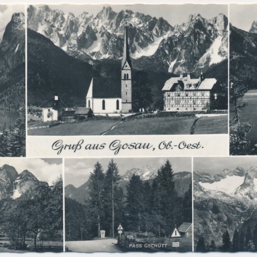 AK, Gruß aus Gosau, Oberösterreich (S1090)