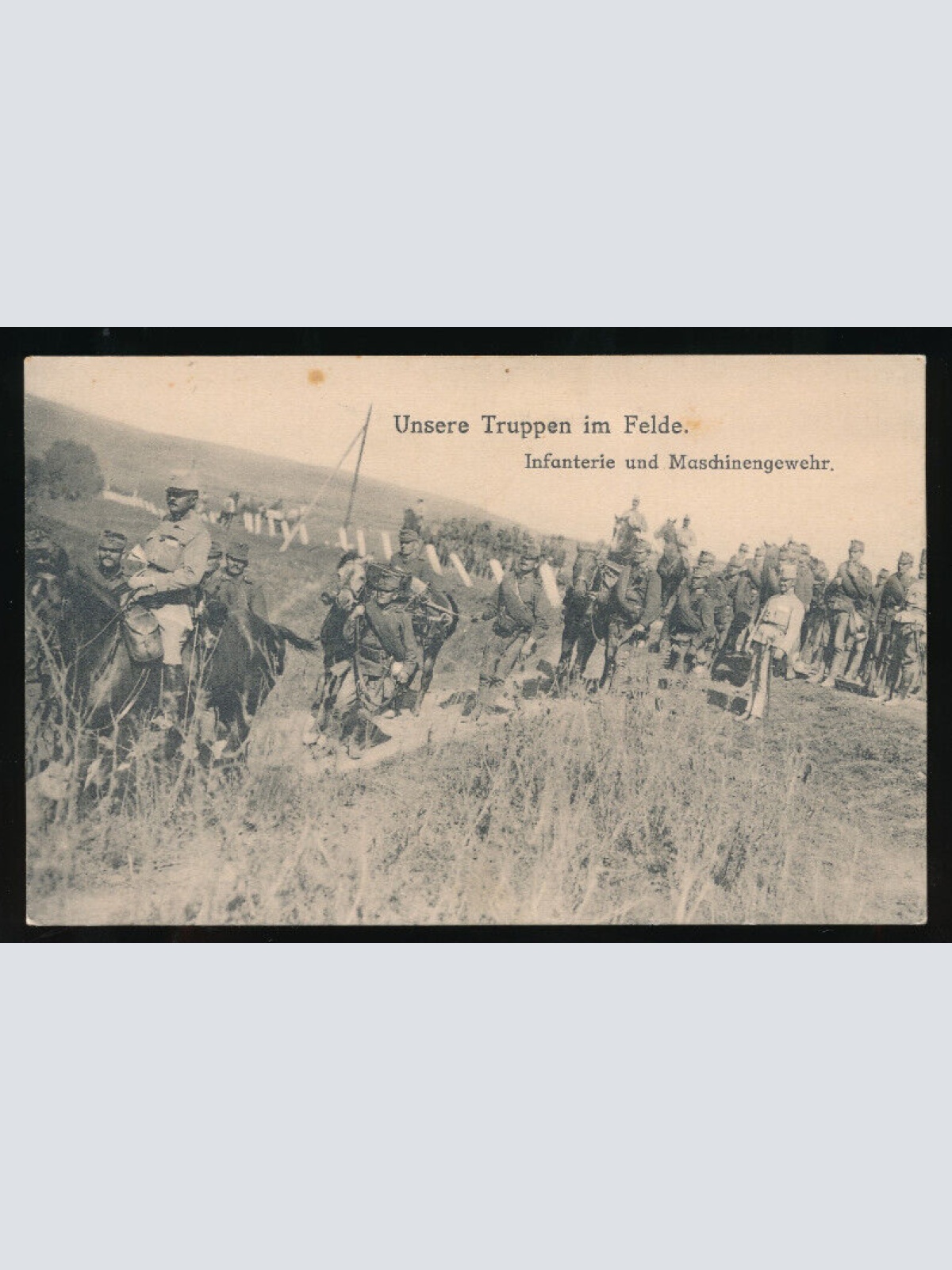AK unsere Truppen im Felde Infanterie und Maschienengewehr (5048)