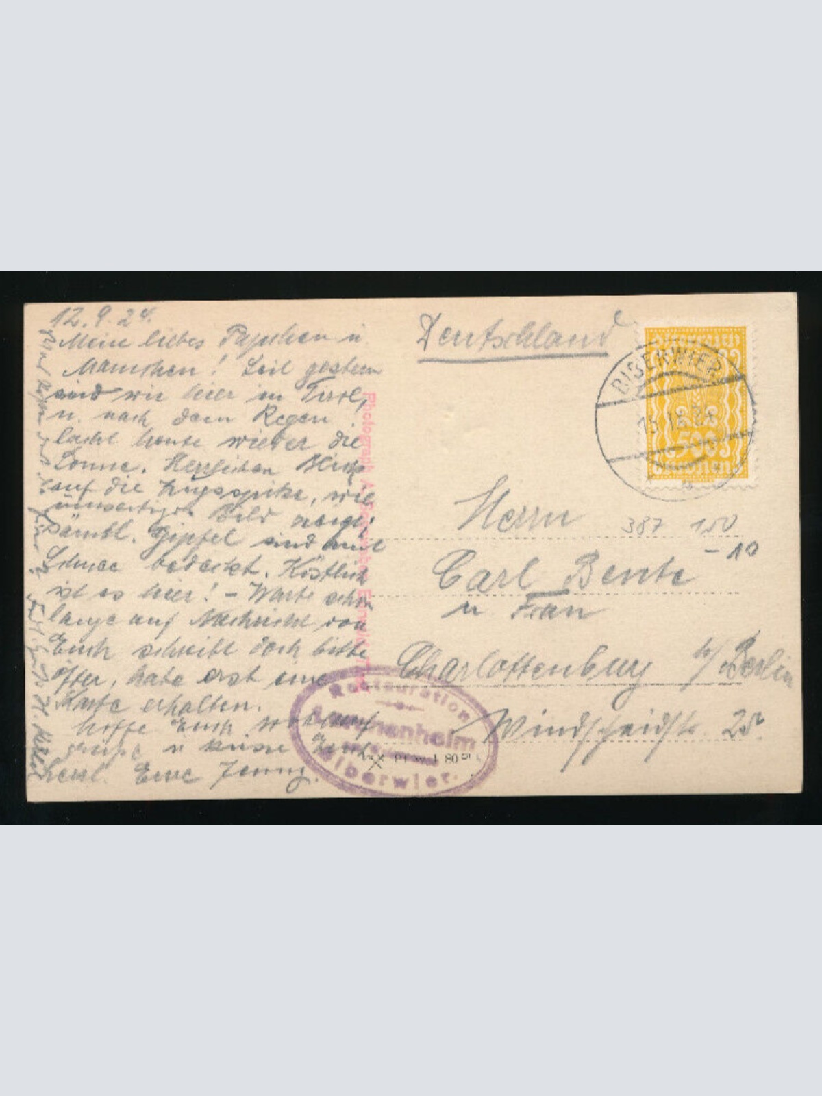 AK aus Ehrwald mit Wetterstein Tirol (5397)