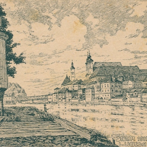 AK, Steyr, Partie an der Enns, Oberösterreich (S1099)