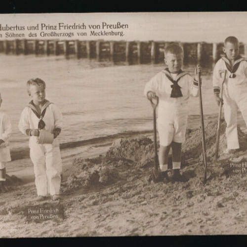 AK vom Prinz Hubertus und Freidrich von Preußen als Kind (5378)