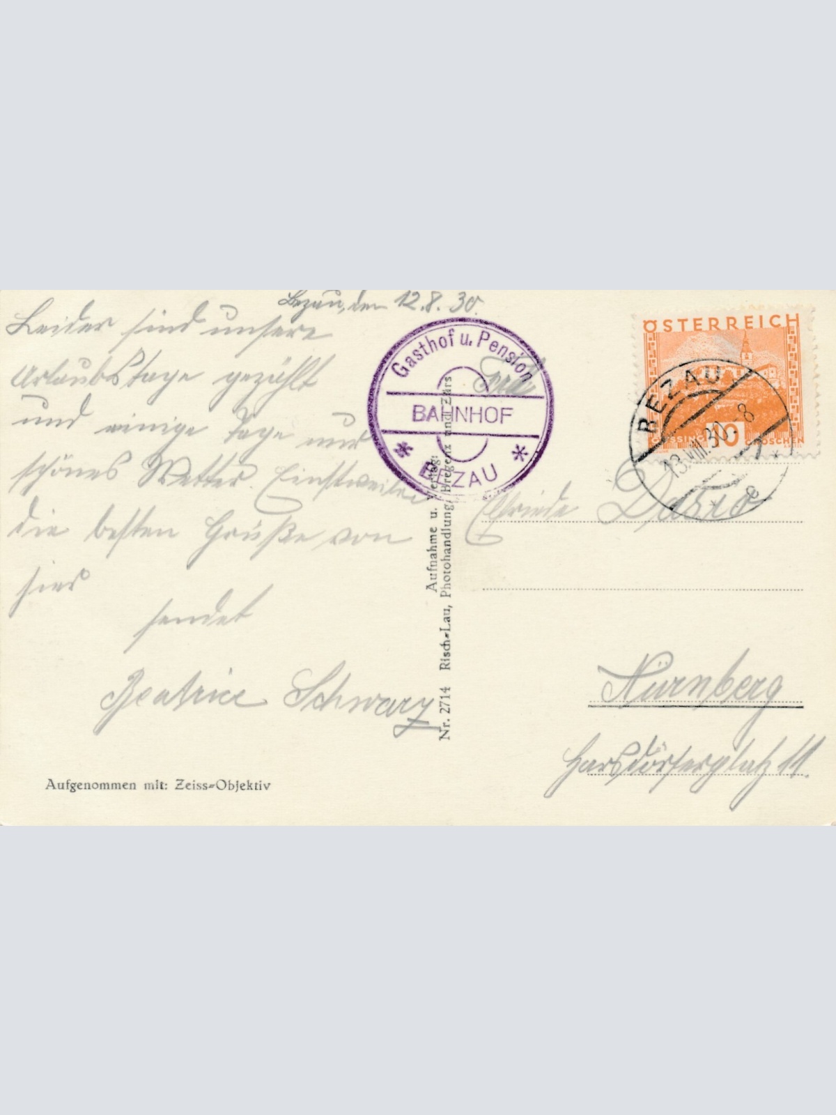 AK, Bezau im Bregenzerwald, Vorarlberg (S1423)