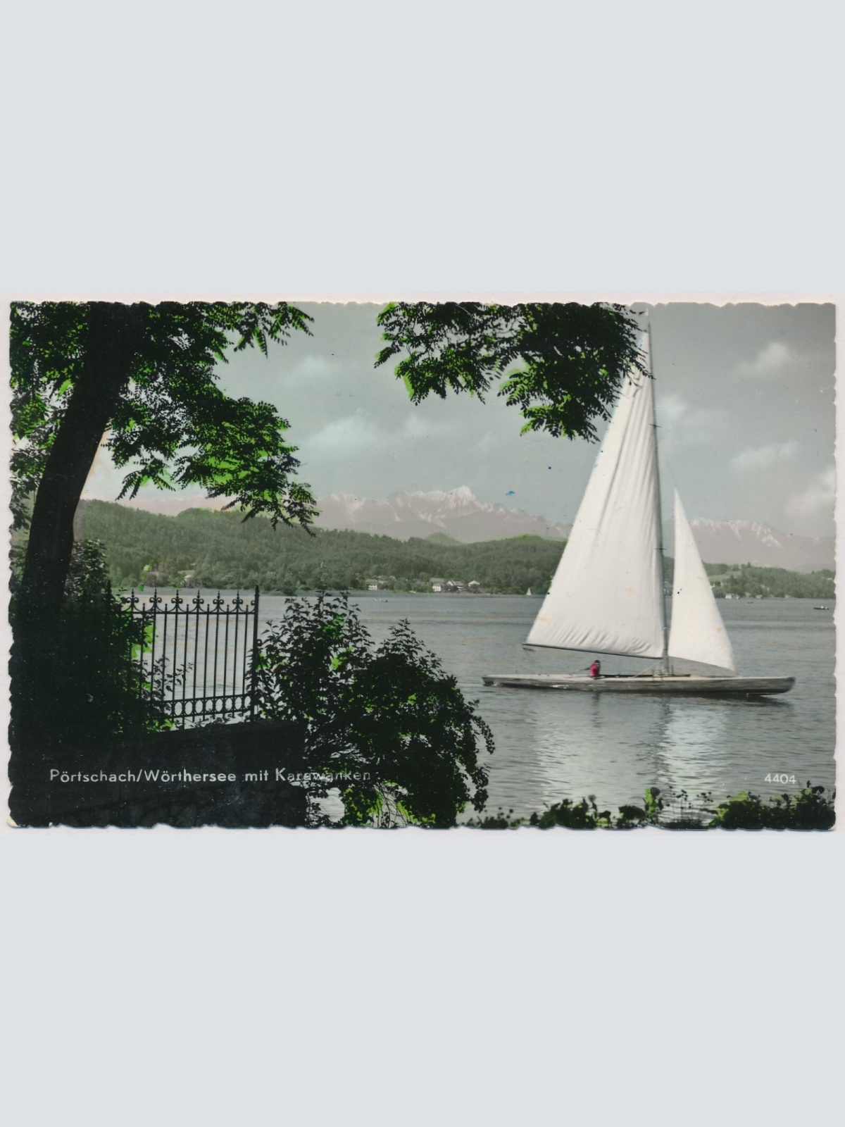 AK, Pörtschach am Wörthersee mit Karawanken, Kärnten (S1406)
