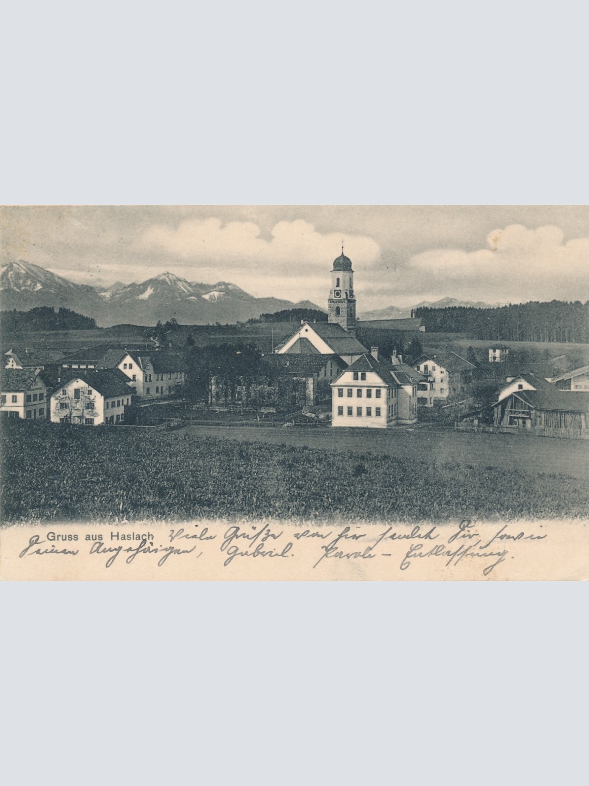 AK, Gruß aus Haslach, Oberösterreich (S1435)